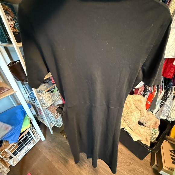 Vince Black Tie-Waist Midi Dress size Small pre loved - Picture 4 of 4